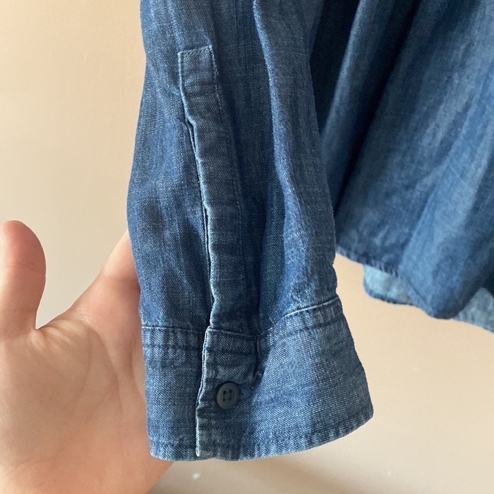 Gap Denim Button Front Top - image 4